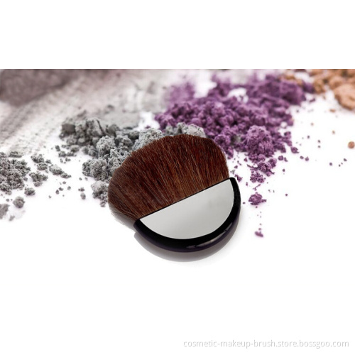 Half round shape minerial powder brush
